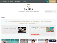 Tablet Screenshot of baunda.com